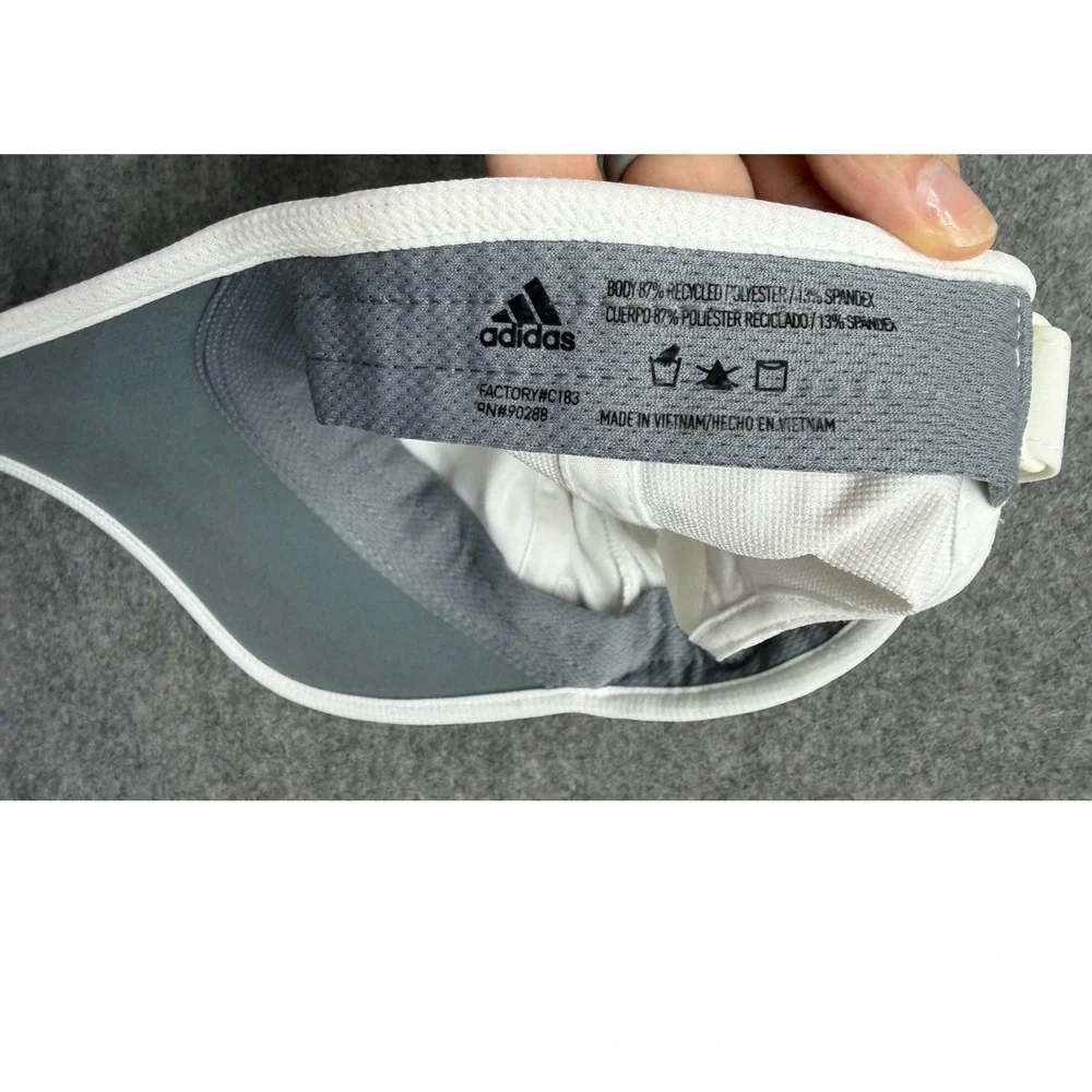 Adidas Aeroready White Performance Running Hat Adjustable Mesh Training Cap